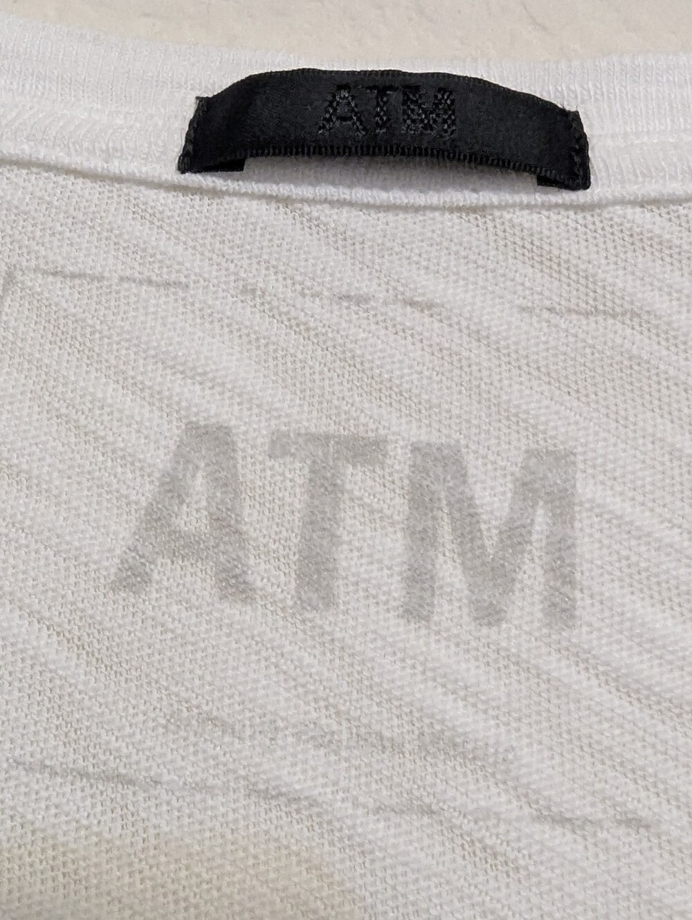 ATM Anthony Thomas Melillo V-Neck Tee Womens L White Slub Cotton T-Shirt - Picture 3 of 8